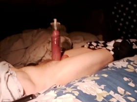 Great white pumped up big cock packing 2.5 inch tube