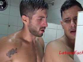 Latino shower sex, round 2