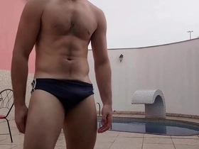 Sph humiliation - straight buddy takes your speedos off and starts laughing at your pencil dick