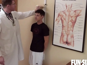 Funsizeboys - hung doctor fucks tiny patient bareback during physical