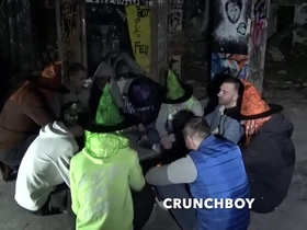 Amazing porn fuck bareback in the night in halloween during the night ceremony crunchboy