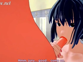 Naruto yaoi - naruto x sasuke handjob, blowjob, anal and cum inside in the toilet