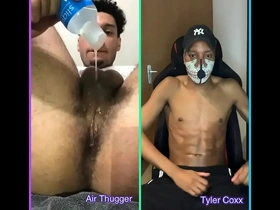 Wanking party with air thugger (part. 1) (mym teaser)