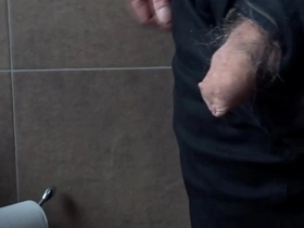 Old man peeing  1
