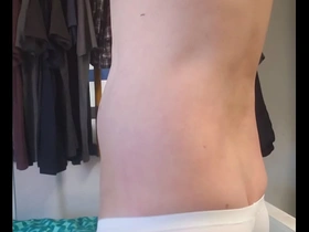 Short white boxer underware underpant